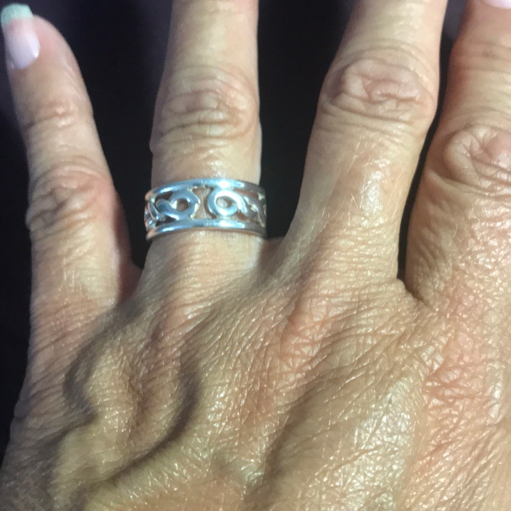 Hand made Sterling Silver 925 ring Size 8